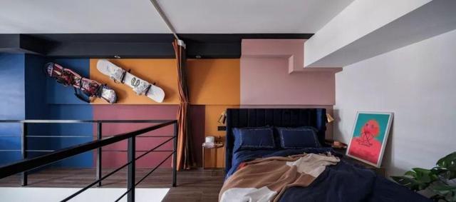 45㎡loft，简约北欧风，挑高的客厅加上悬空飘窗，太赞了