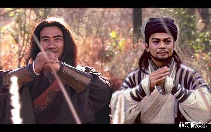 乔峰|两代乔峰初次见面,黄日华追着大喊到胡老弟,胡军:怎么想过两招