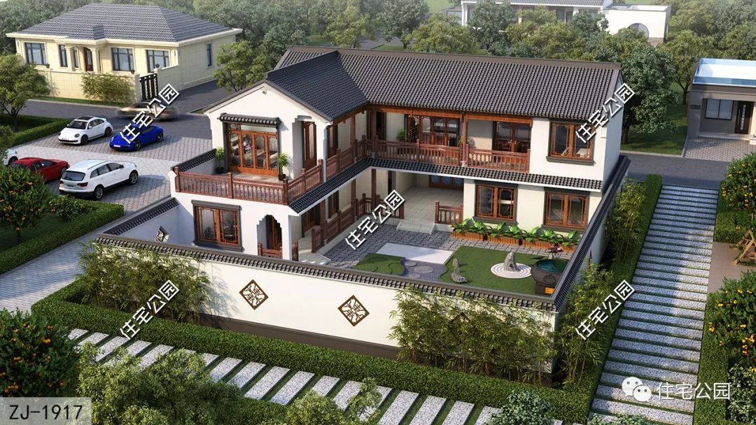 购房置业|17×19米北面临街的中式小院,南北通透的大客厅是亮点