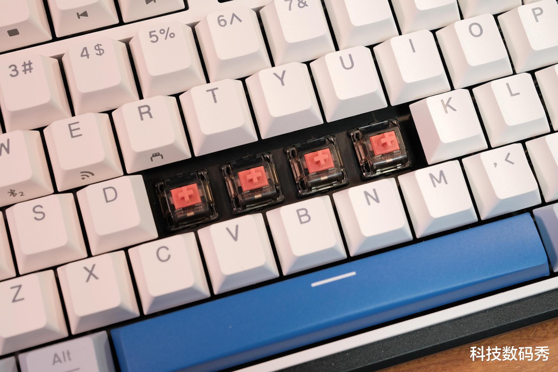 续航360天，杜伽K610W三模定制静音红轴机械键盘，高低整一个