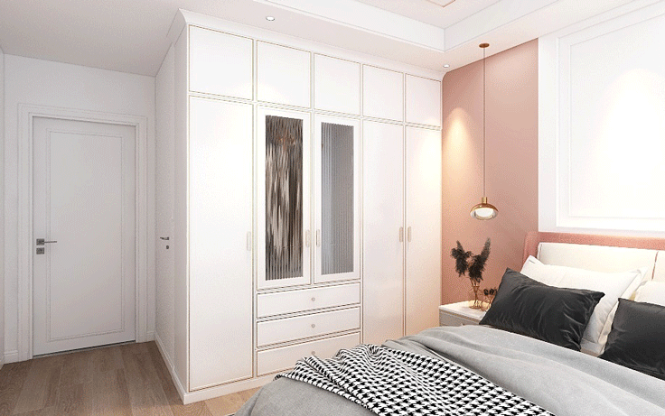 110㎡现代典雅浪漫的简欧风四房设计,闺蜜看了都想要!