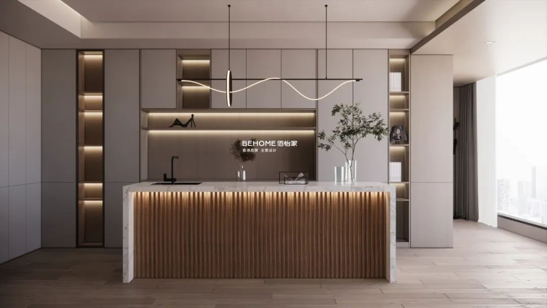 岛台设计,实用性与观赏性并行!