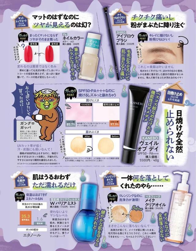 资生堂 日本毒舌杂志LDK年度雷品总结！嘉娜宝、资生堂、还有国货也上榜