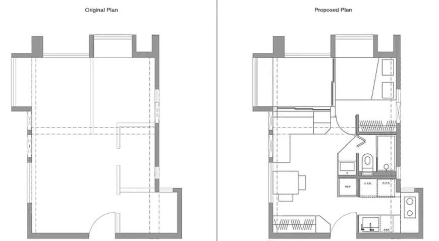 33平小公寓硬是隔成两室一厅，这样的“豪宅”谁见过？