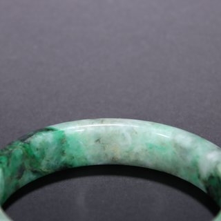 |清-老翡翠素面手镯