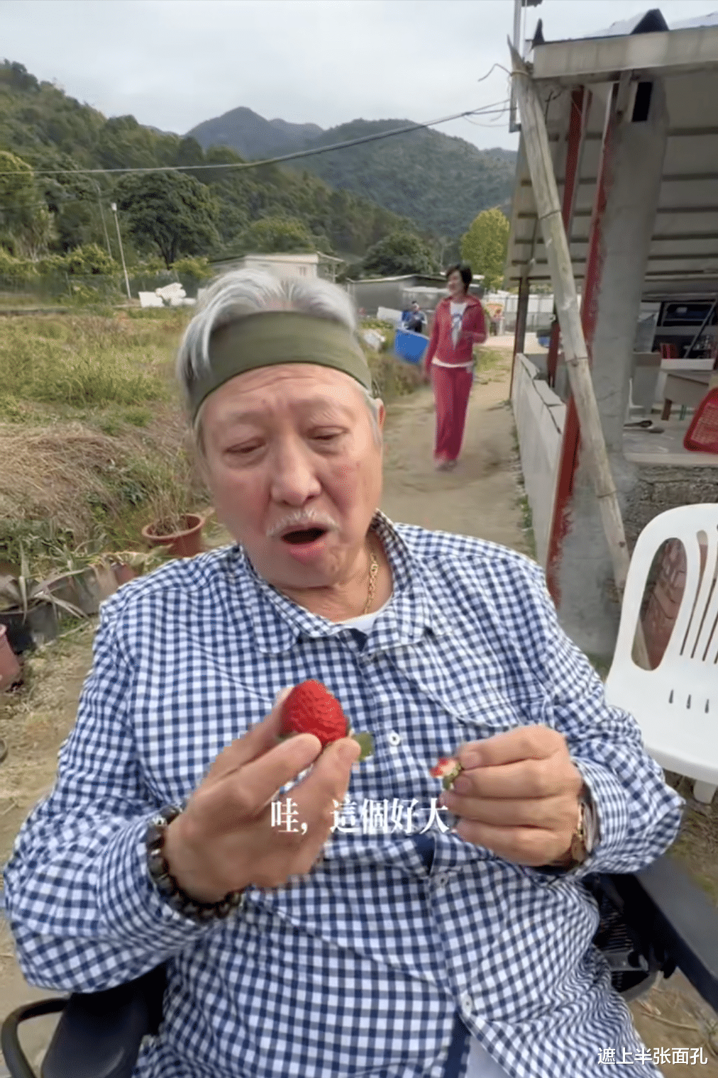 洪金宝|71岁洪金宝庆生,坐在轮椅上吃草莓,享受天伦之乐!