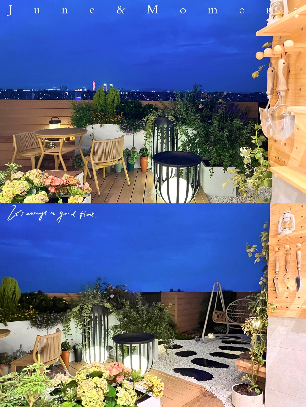 玄关|买一栋顶楼带露台的房子,只花2.2w打造个露台花园,比别墅还舒服