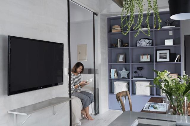 她家40㎡小宅,水泥墙、无吊顶,却高级感十足,太有格调了!