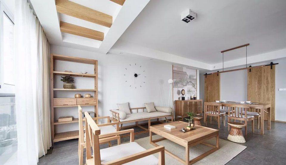 111㎡三居原木中式风,集实用与清新,大气与时尚于一体!