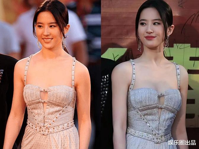 刘亦菲|刘亦菲的高级感藏不住,穿露背长裙扎马尾辫,路人视角下依然迷人