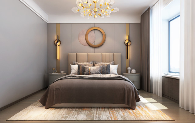 190㎡现代轻奢,多样的色彩使室内空间增加更多活力趣味