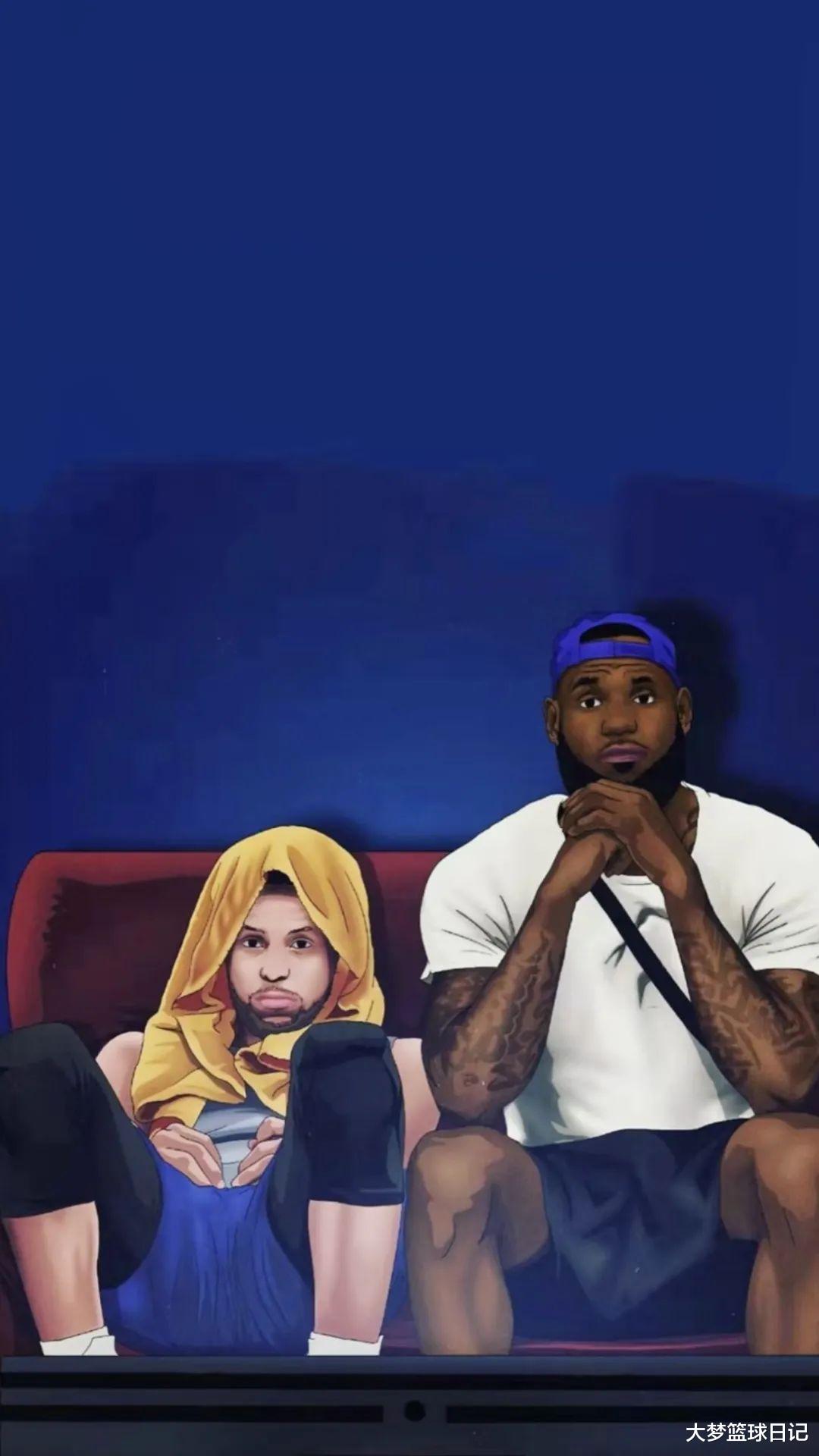 斯蒂芬·库里|【篮球壁纸第14期】：詹姆斯和库里的漫画壁纸