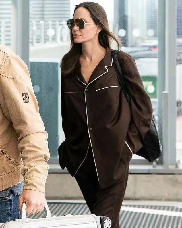 安吉丽娜·朱莉|安吉丽娜朱莉放飞自我!直接穿睡衣上街,走路带风气场比养子还强