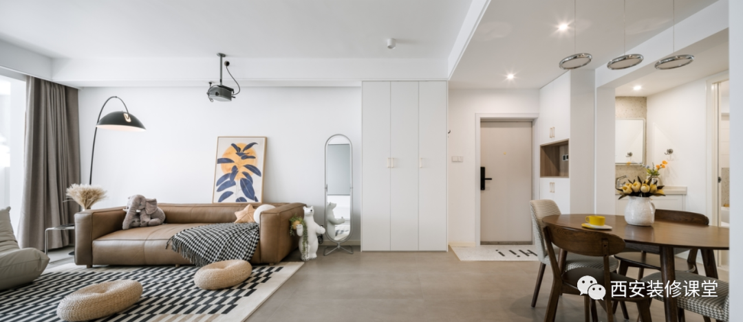 110㎡二手房改造,两室现代混搭