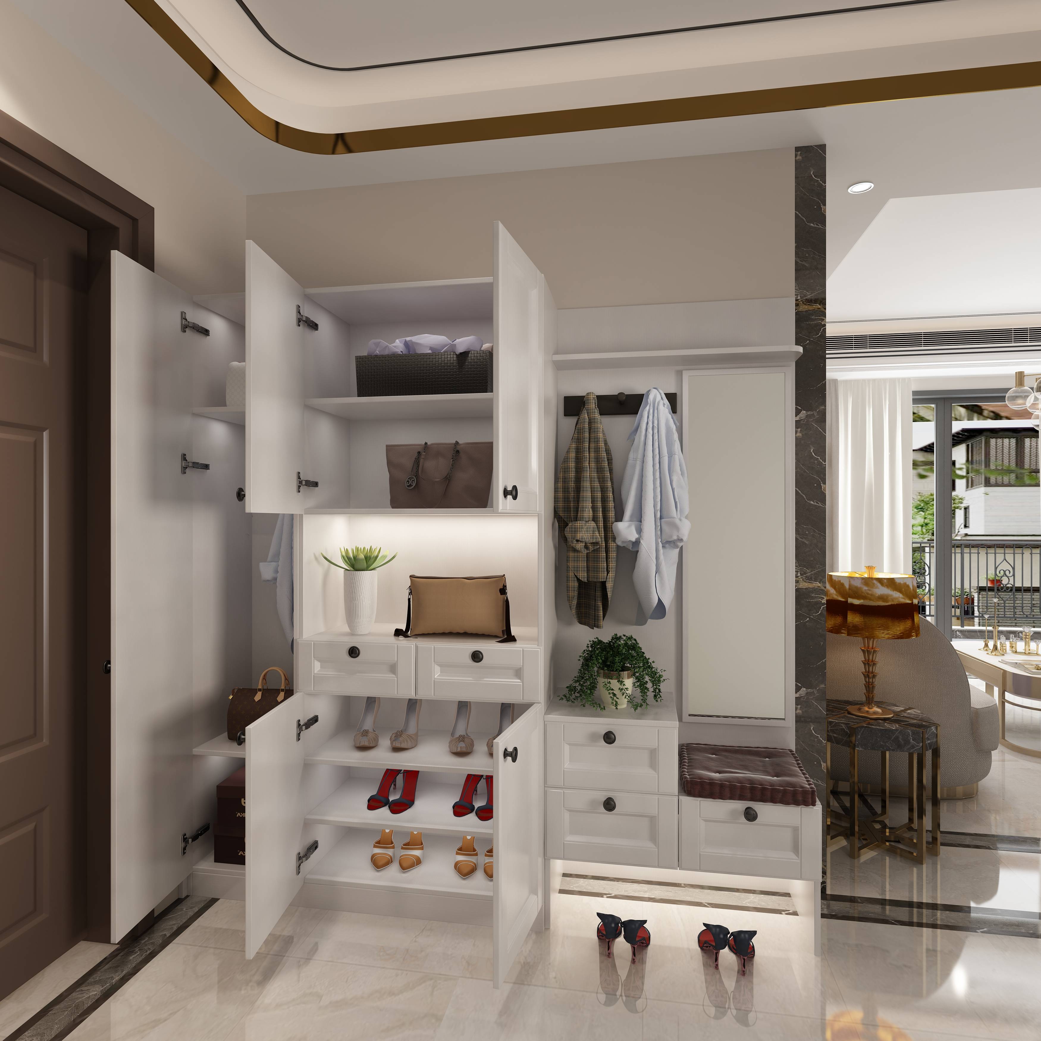 为什么你家总是看起来很乱？掌握玄关柜4个设计要点，进门就惊艳