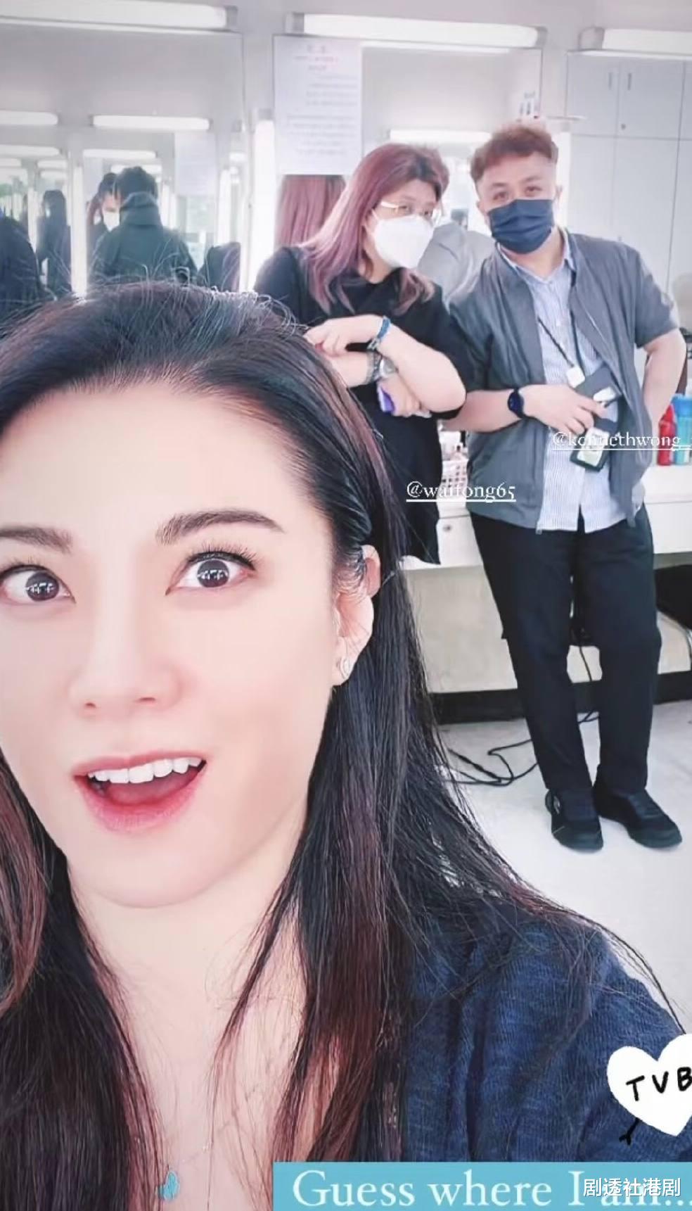 廖碧儿|惊喜!TVB前花旦10年后重返电视城开工,曾为嫁豪门不介意做后母