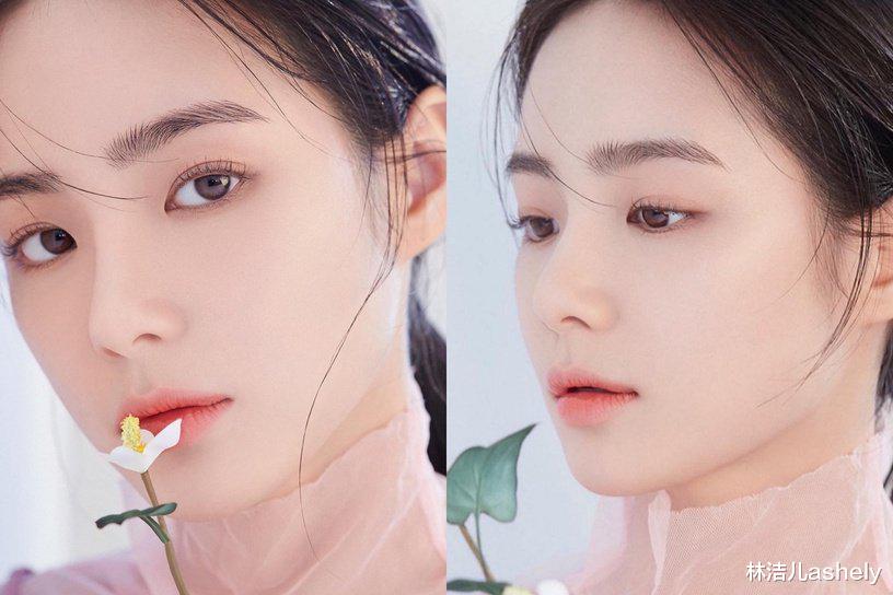 眼线 秀智IU的妆容看着温柔清淡,但眼妆却能放大双眼,全靠轻透感眼线