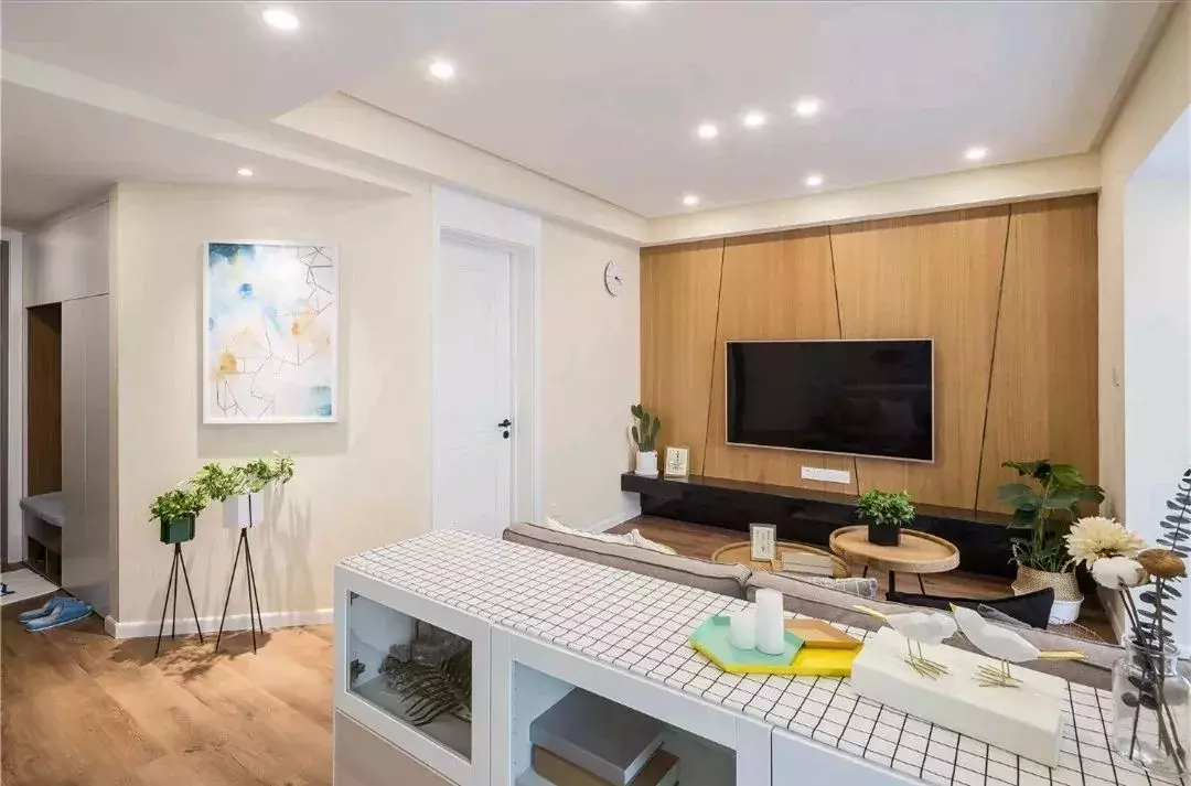 59㎡小户型北欧风功能应有尽有,拆除墙体做开放式客餐厅!