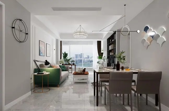 现代简约风格、北欧风格、轻奢风格、简欧风格设计方案效果图。