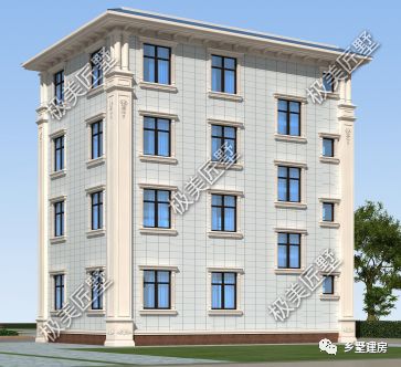 最美欧式别墅，13.18X8.78米农村盖一栋，左邻右舍都羡慕你