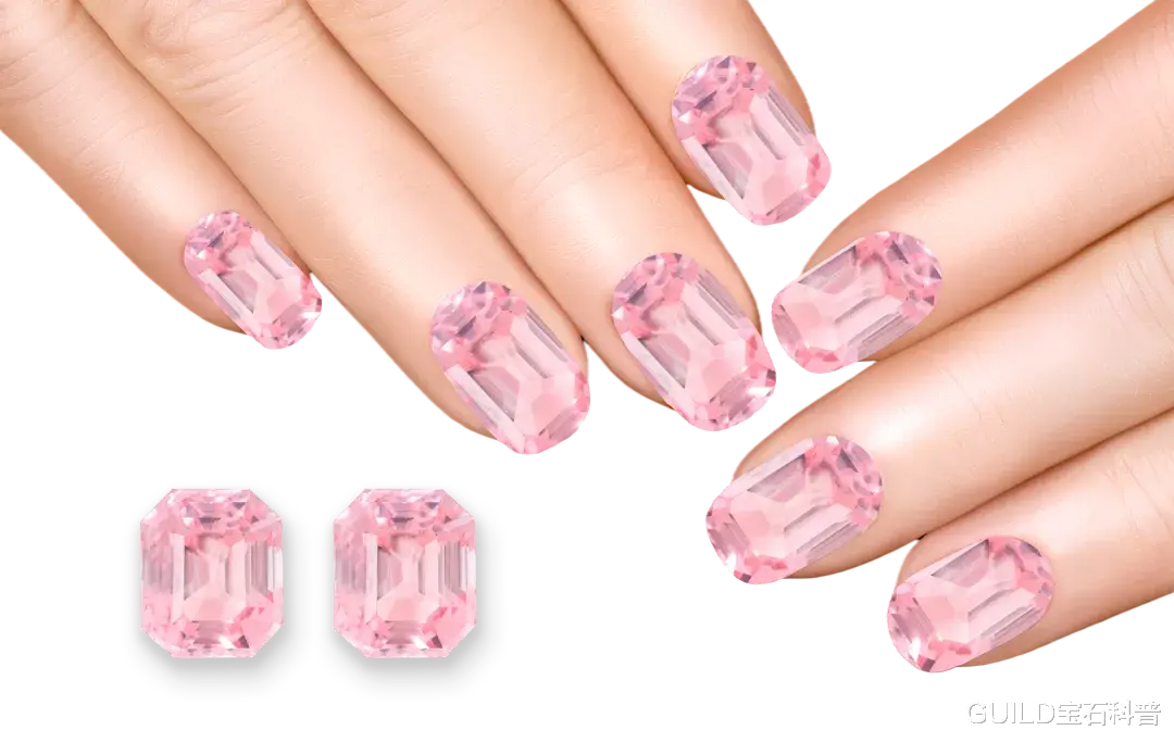 美甲 春节将至,把宝石做成美甲,能有多美?