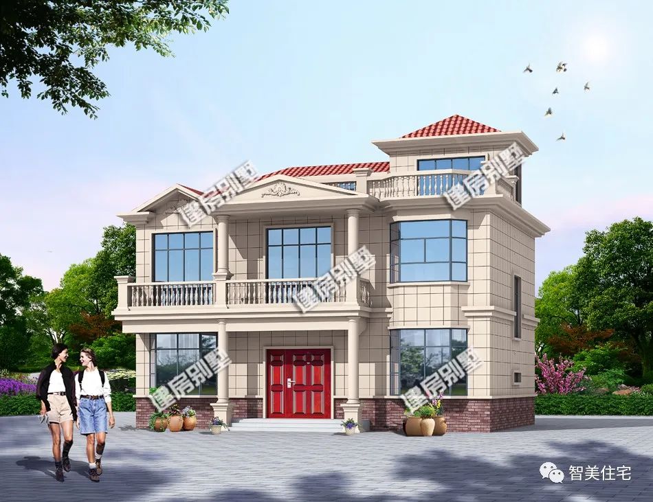 农村建房怎能少的了柴火房?这栋别墅设计很接地气,晾晒也方便