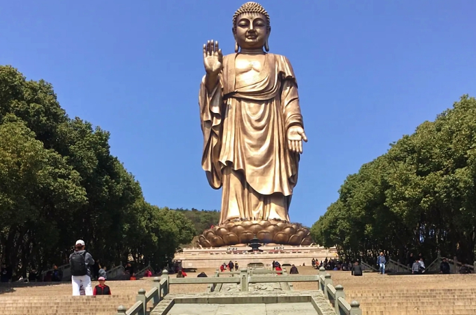 灵山大佛|灵山大佛景区迎来旅游高峰，身临其境，激动人心