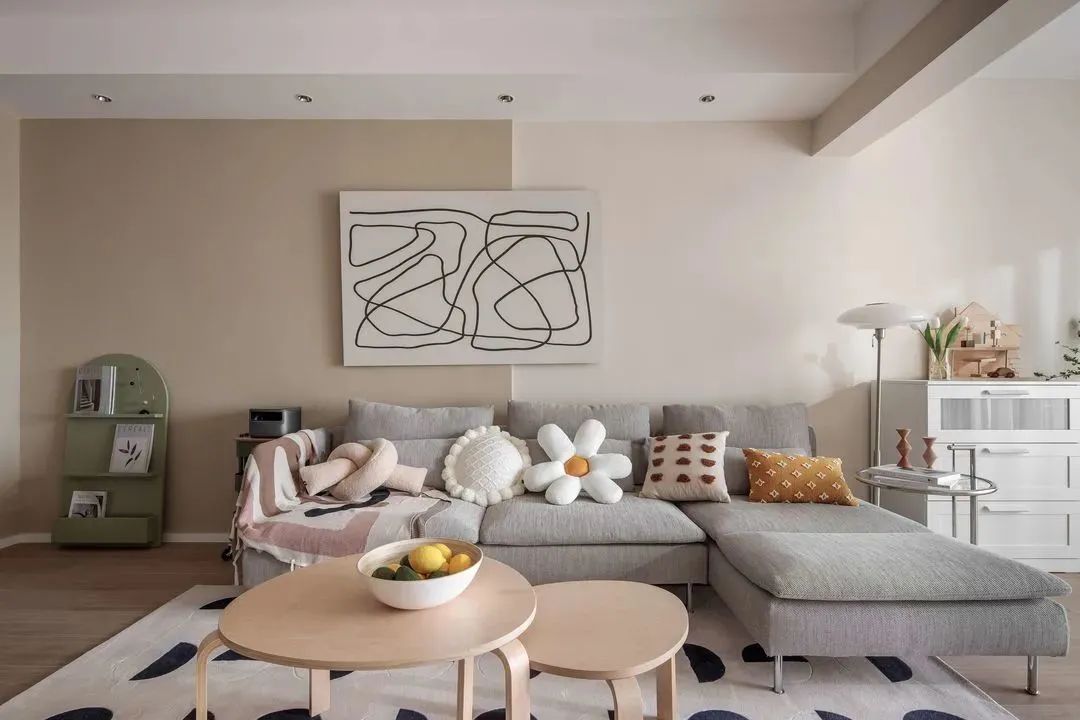 120平北欧风格装修,主卧真绝了,绿色系清新好治愈!