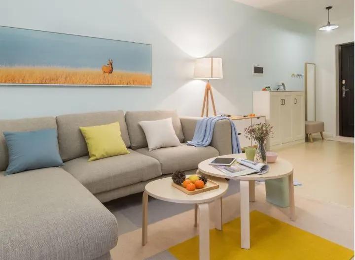 不到8万搞定95㎡两居装修,墙顶面只刷乳胶漆,四白落地也好看!