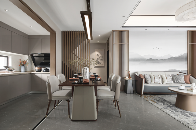 130平新中式三居室,闲来知茶,静享岁月于写意间