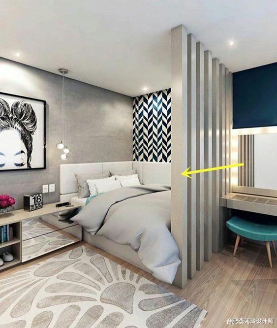 卧室“偷面积”?跟着学做1米宽到顶隔断,一房变多房,太聪明了