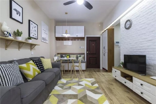 晒晒我的55㎡新家，一房改两房，简约温馨！装修只花了7W