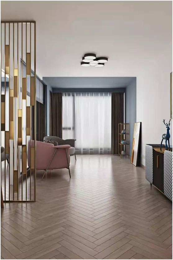 65㎡小户型，客厅、卧室舍弃墙体做隔断，房间通透又高级