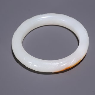 和田玉籽料|旧藏·和田玉籽料年年有余手镯