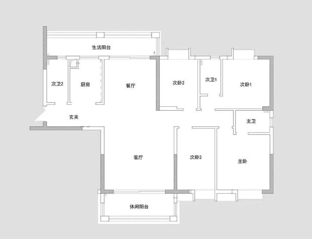 90后夫妻买下138平米四房户型,装现代风格,入户就被惊艳到了