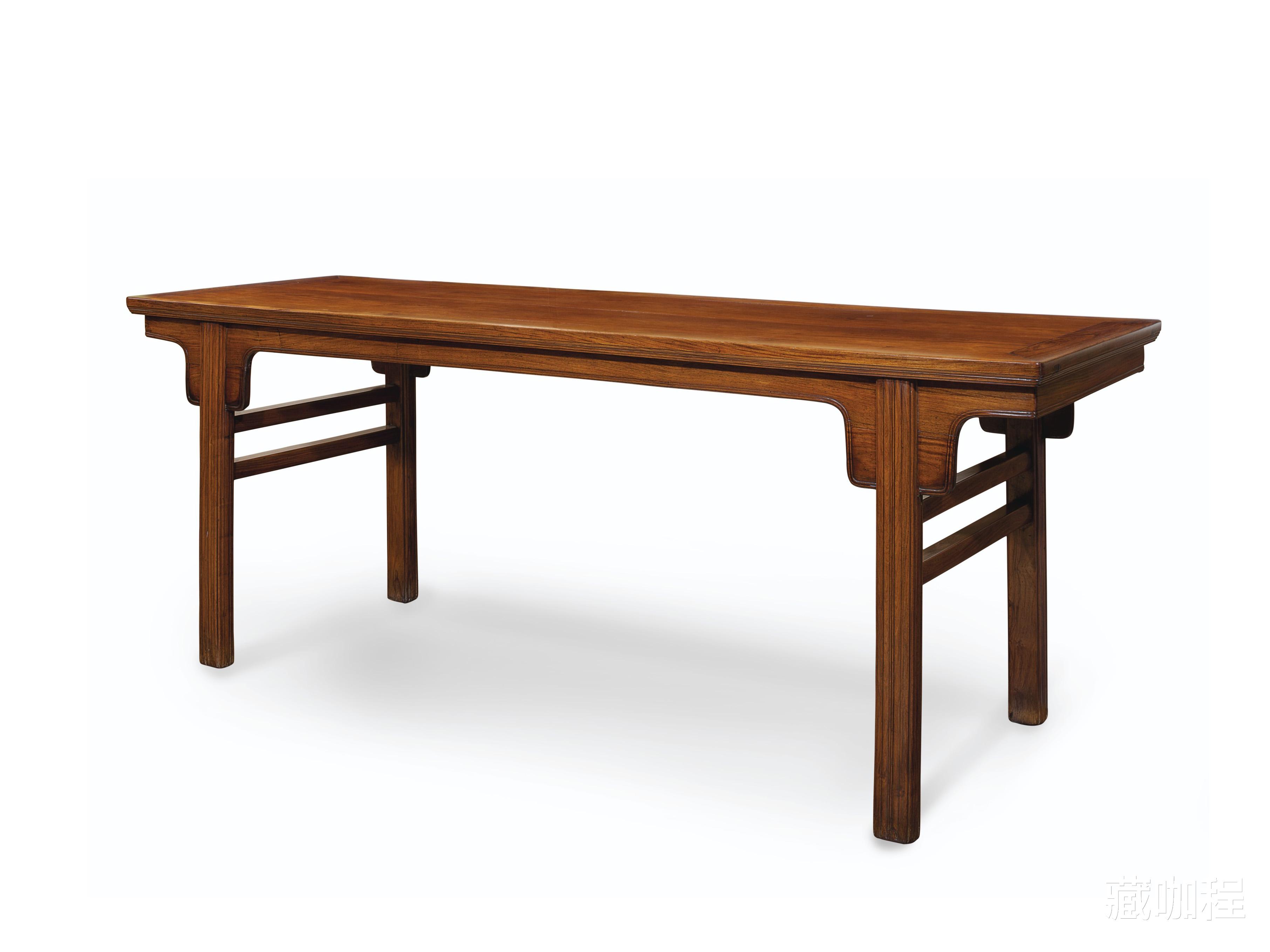 |造型奇特的桌案，几件安思远先生旧藏黄花梨