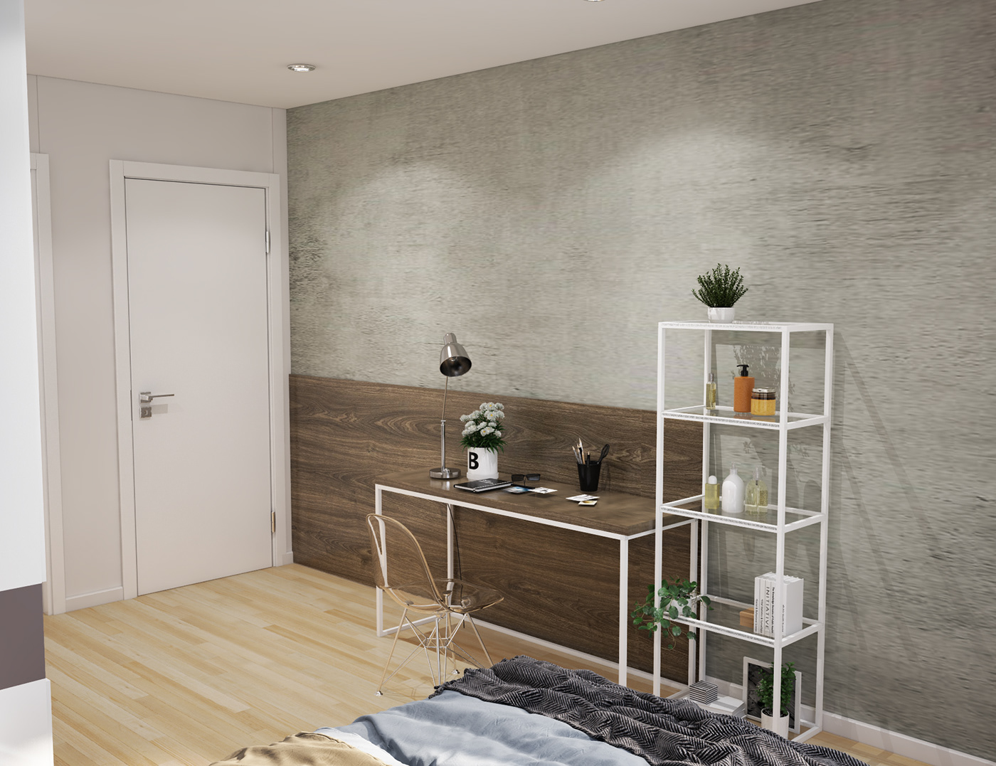 时尚的现代风格二居室,感受一下极简主义的家