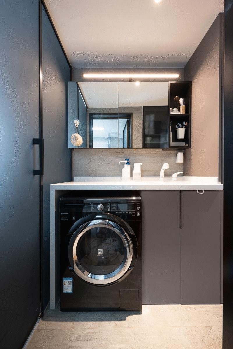 国潮新家丨97㎡极简风两居室,据说这个家两年都没乱~