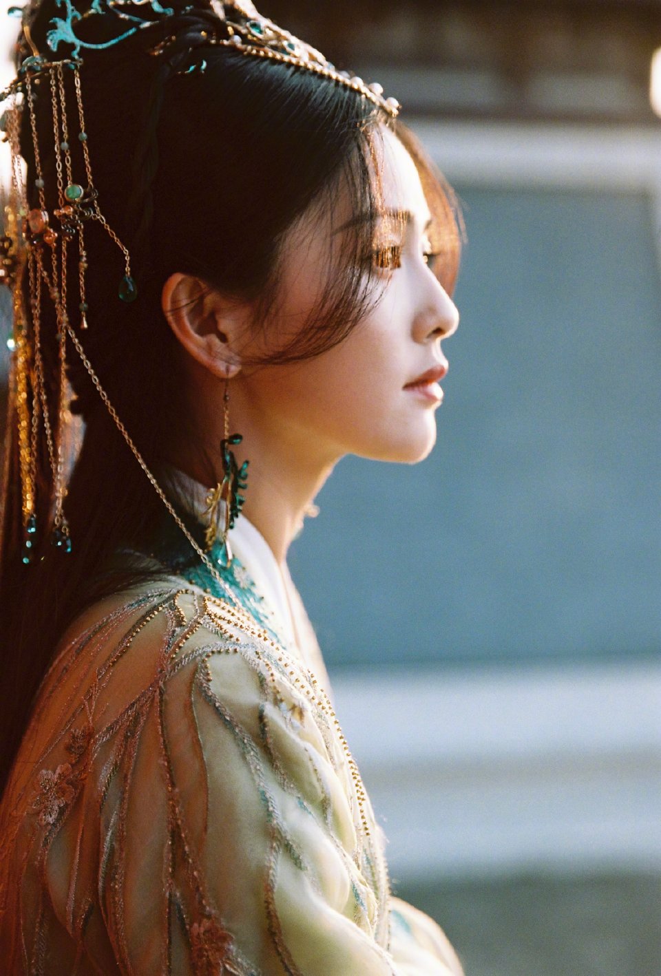 白梦妍|白鹿粉丝突破1500万，发福利了，绝美夕阳，绝美叶三