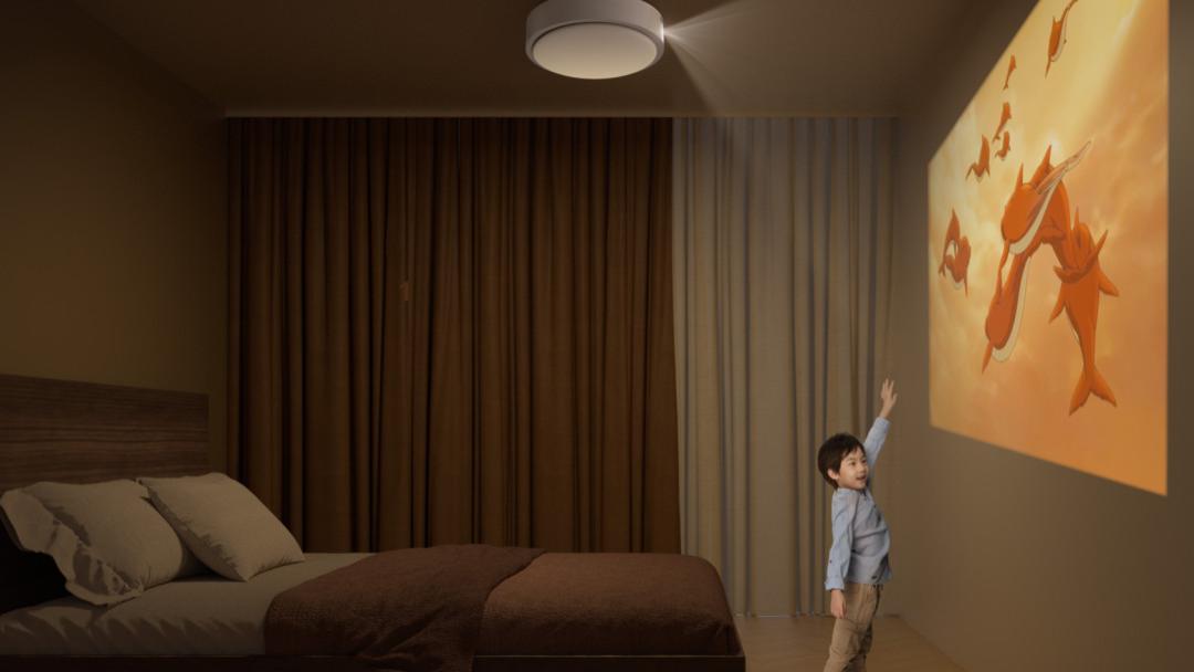尼克尔|卧室投影终极形态：极米神灯来了！