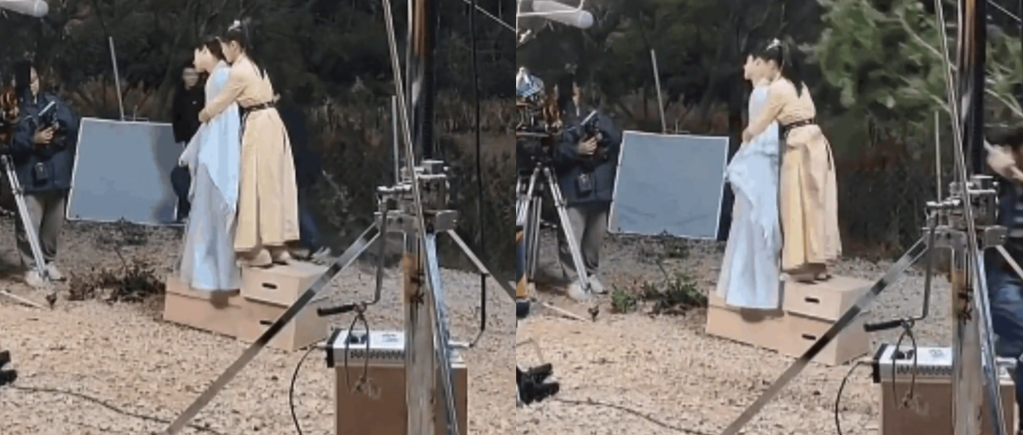 战王|影视剧不敢拍的下半身：让人笑喷的假骑马，肖战王一博这都不笑场