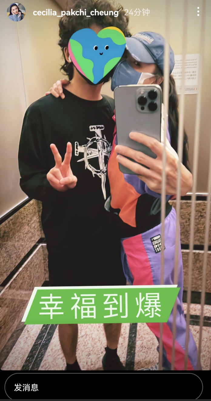 张柏芝|张柏芝晒与长子贴脸合影,直呼很幸福,14岁Lucas卷发时髦身高瞩目