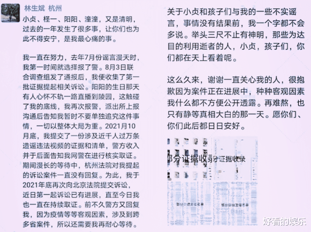 林生斌|林生斌罕见更动态，起诉近千人为前妻伸冤，千字长文未提及小乐