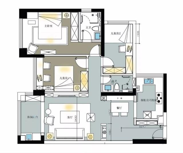 简美风格的大户型,装修设计超实用,全屋打造定制柜,实用美观