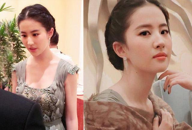 刘亦菲|刘亦菲穿方领纱裙亮相，身形饱满惹争议，网友：得罪了造型师