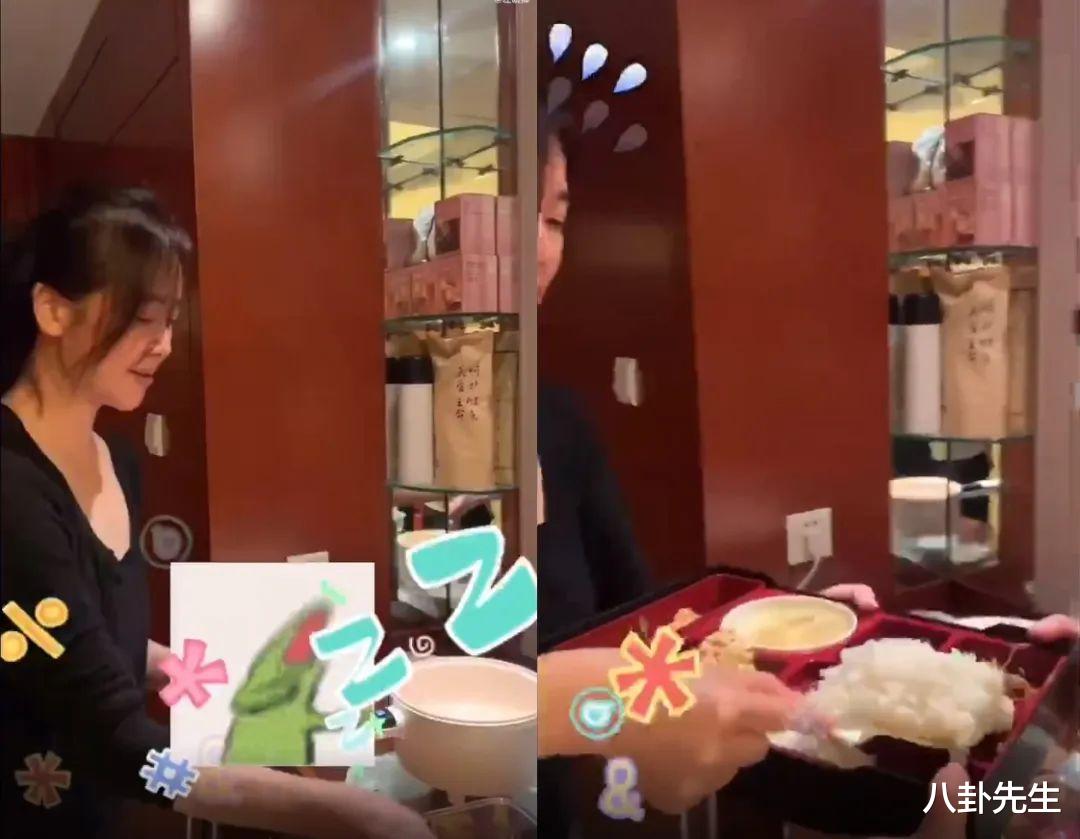 王琳|疫情下上海明星伙食大不同：雪姨王琳吃四菜一汤，左小青自烹海参