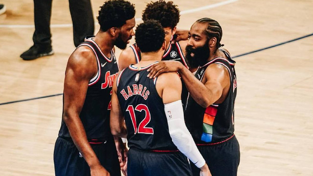 双赢交易！76人队1换2方案出炉，哈登恩比德或迎来总冠军球星相助