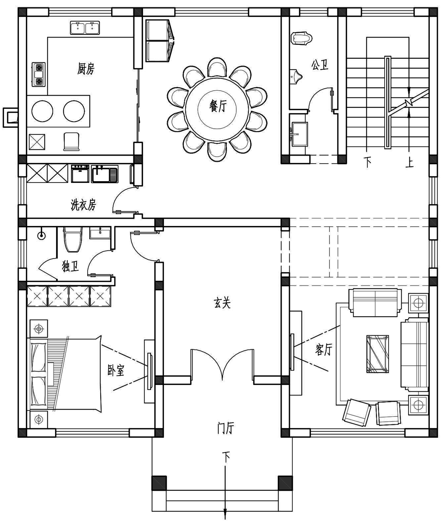 土建造价参考82万，面宽11.7m×进深13.5m 三层欧式风格别墅