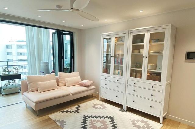 170大平层,客厅吊扇挺凉快,还有独立洗衣区+储物间,卖了可惜