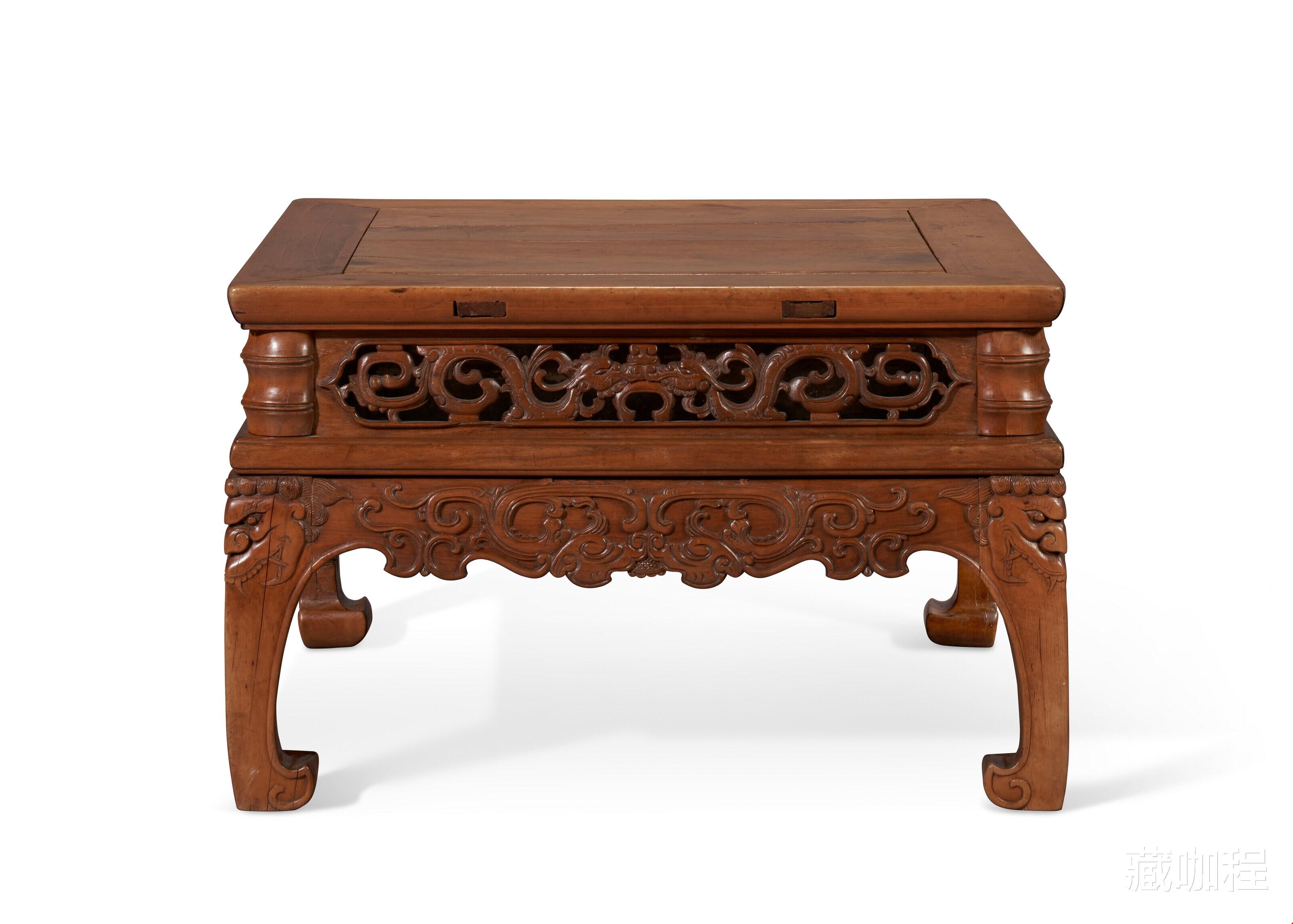 |闷仓换成抽屉，清黄花梨方角炕柜变体